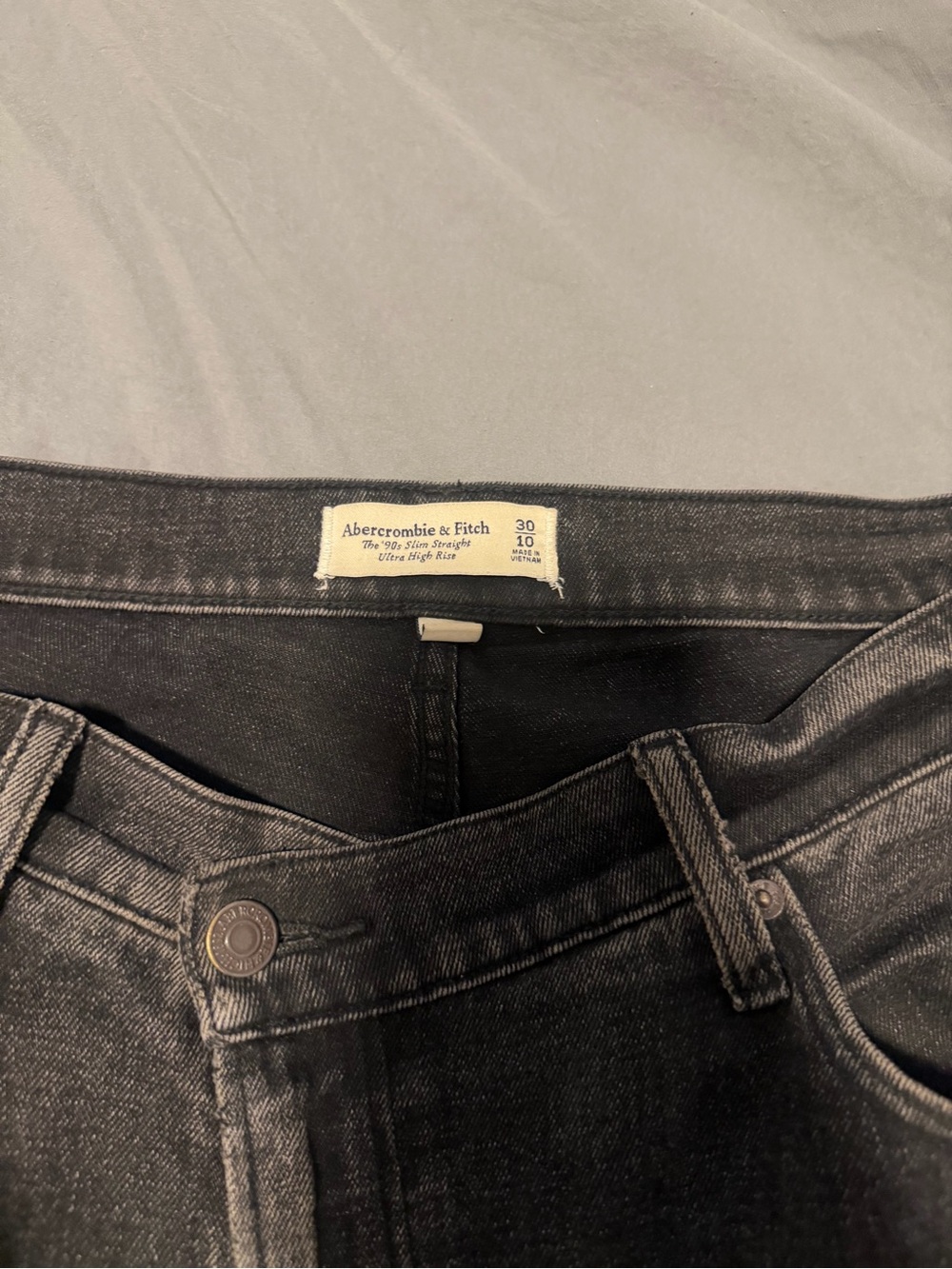 Abercrombie and fitch curve love 90s high rise straight leg jean - Picture 3 of 3